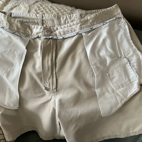 Mens PRESWICK & MOORE Cotton PLEATED Golf CASUAL SHORTS Size 36 - Picture 7 of 9